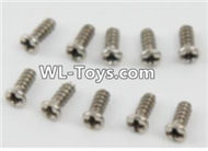 PXtoys 9300 Spare parts P88003 Round Head screws(10pcs)-2.3x6mm,PXtoys 9300 RC Car Parts,PXtoys 9300 RC Truck Spare parts Accessories,1:18 4WD High Speed Buggy Parts