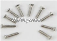PXtoys 9300 Spare parts P88007 Flat head screws(10pcs)-2.3x10mm,PXtoys 9300 RC Car Parts,PXtoys 9300 RC Truck Spare parts Accessories,1:18 4WD High Speed Buggy Parts