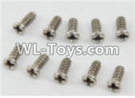 PXtoys 9301 Spare parts P88003 Round Head screws(10pcs)-2.3x6mm,PXtoys 9301 RC Car Parts,PXtoys 9301 RC Truck Spare parts Accessories,1:18 4WD High Speed Buggy Parts