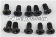 PXtoys 9301 Spare parts P88006 Flat head screws(10pcs)-2.5x6mm,PXtoys 9301 RC Car Parts,PXtoys 9301 RC Truck Spare parts Accessories,1:18 4WD High Speed Buggy Parts