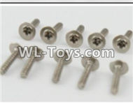 PXtoys 9301 Spare parts P88008 Cup head screws(10pcs)-2.3x10mm,PXtoys 9301 RC Car Parts,PXtoys 9301 RC Truck Spare parts Accessories,1:18 4WD High Speed Buggy Parts