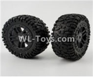 PXtoys 9301 Spare parts-22-01 9301 Wheel unit(2 set)-Can only be used for 9301 Car,PXtoys 9301 RC Car Parts,PXtoys 9301 RC Truck Spare parts Accessories,1:18 4WD High Speed Buggy Parts