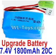 PXtoys 9301 Spare parts-32-02 Upgrade 7.4V 1800MAH Battery(1pcs)-Szie-57X30X30mm,Weight-97g,PXtoys 9301 RC Car Parts,PXtoys 9301 RC Truck Spare parts Accessories,1:18 4WD High Speed Buggy Parts