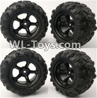 PXtoys 9302 Spare parts-21-02 9300 9302 Wheel unit(4 set)-Can only be used for 9300 9302 Car,PXtoys 9302 RC Car Parts,PXtoys 9302 RC Truck Spare parts Accessories,1:18 4WD High Speed Buggy Parts