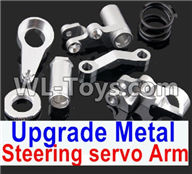 REMO HOBBY 1025 Parts-113-02 Upgrade Metal Steering servo arm-Silver,REMO HOBBY 1025 Rc Car Spare Parts Replacement Accessories,1025 1:10 Scale BRUSHED RC Racing Truck Parts rc off-road car Parts,Truck Car Parts