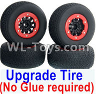 REMO HOBBY 1025 Parts-116-01 10SC Upgrade tire(No Glue required),Upgrade short card tires(4 set),REMO HOBBY 1025 Rc Car Spare Parts Replacement Accessories,1025 1:10 Scale BRUSHED RC Racing Truck Parts rc off-road car Parts,Truck Car Parts