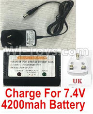 REMO HOBBY 1021 Parts-51-04 E9391 7.4V LI-ION Charger and Balance chager(UK Version Plug),REMO HOBBY 1021 Rc Car Spare Parts Replacement Accessories,1021 1:10 Scale BRUSHED RC Racing Truck Parts rc off-road car Parts,Truck Car Parts
