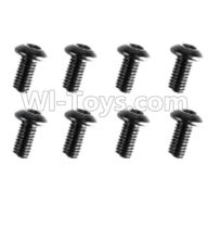 REMO HOBBY 1021 Parts-89-01 F5201 Inner-Hexagon haft-round head screws(8pcs)-2.5X6mm,REMO HOBBY 1021 Rc Car Spare Parts Replacement Accessories,1021 1:10 Scale BRUSHED RC Racing Truck Parts rc off-road car Parts,Truck Car Parts