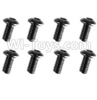 REMO HOBBY 1021 Parts-89-02 F5202 Inner-Hexagon haft-round head screws(8pcs)-2.5X8mm,REMO HOBBY 1021 Rc Car Spare Parts Replacement Accessories,1021 1:10 Scale BRUSHED RC Racing Truck Parts rc off-road car Parts,Truck Car Parts