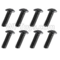 REMO HOBBY 1025 Parts-89-05 F5205 Inner-Hexagon haft-round head screws(8pcs)-M3X12mm,REMO HOBBY 1025 Rc Car Spare Parts Replacement Accessories,1021 1:10 Scale BRUSHED RC Racing Truck Parts rc off-road car Parts,Truck Car Parts