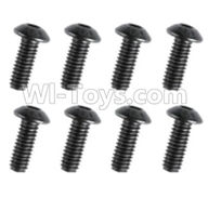 REMO HOBBY 1021 Parts-89-09 F5209 Inner-Hexagon haft-round head screws(8pcs)-M4X12mm,REMO HOBBY 1021 Rc Car Spare Parts Replacement Accessories,1021 1:10 Scale BRUSHED RC Racing Truck Parts rc off-road car Parts,Truck Car Parts