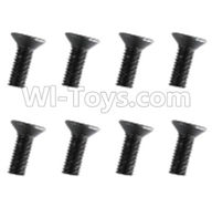REMO HOBBY 1021 Parts-89-10 F5210 Inner-Hexagon Flat head screws(8pcs)-M3X8mm,REMO HOBBY 1021 Rc Car Spare Parts Replacement Accessories,1021 1:10 Scale BRUSHED RC Racing Truck Parts rc off-road car Parts,Truck Car Parts