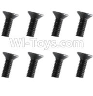 REMO HOBBY 1021 Parts-89-11 F5211 Inner-Hexagon Flat head screws(10pcs)-M3X10mm,REMO HOBBY 1021 Rc Car Spare Parts Replacement Accessories,1021 1:10 Scale BRUSHED RC Racing Truck Parts rc off-road car Parts,Truck Car Parts