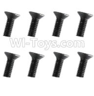 REMO HOBBY 1025 Parts-89-12 F5212 Inner-Hexagon Flat head screws(8pcs)-M3X12mm,REMO HOBBY 1025 Rc Car Spare Parts Replacement Accessories,1021 1:10 Scale BRUSHED RC Racing Truck Parts rc off-road car Parts,Truck Car Parts