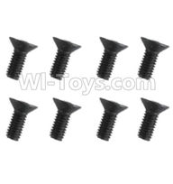 REMO HOBBY 1021 Parts-89-14 F5214 Inner-Hexagon Flat head screws(8pcs)-M4X10mm,REMO HOBBY 1021 Rc Car Spare Parts Replacement Accessories,1021 1:10 Scale BRUSHED RC Racing Truck Parts rc off-road car Parts,Truck Car Parts