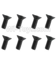 REMO HOBBY 1025 Parts-89-15 F5215 Inner-Hexagon Flat head screws(8pcs)-M4X12mm,REMO HOBBY 1025 Rc Car Spare Parts Replacement Accessories,1021 1:10 Scale BRUSHED RC Racing Truck Parts rc off-road car Parts,Truck Car Parts