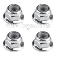 REMO HOBBY 1021 Parts-90-02 F5226 M4 Locknut(4pcs),REMO HOBBY 1021 Rc Car Spare Parts Replacement Accessories,1021 1:10 Scale BRUSHED RC Racing Truck Parts rc off-road car Parts,Truck Car Parts