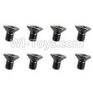 REMO HOBBY 1025 Parts-90-06 F5230 Inner-Hexagon Flat head screws(8pcs)-M3X5mm,REMO HOBBY 1025 Rc Car Spare Parts Replacement Accessories,1021 1:10 Scale BRUSHED RC Racing Truck Parts rc off-road car Parts,Truck Car Parts