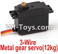 REMO HOBBY 1072 Parts-17-02 E9821 Upgrade 3-Wire Metal gear servo(12kg),REMO HOBBY 1072 Rc Car Spare Parts Replacement Accessories,1072 1:10 Scale BRUSHED ROCK CRAWLER Parts rc Climbing car Parts,Truck Car Parts