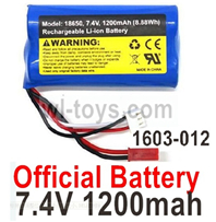 SG 1603 SG1603 RC Battery,1603-012.Official 7.4v 1200mah lipo battery packs. SG 1603 SG1603 Parts, SG 1/16 Car Parts.