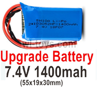 SG 1603 SG1603 Upgrade Battery-Upgrade 7.4v 1400mah battery. SG 1603 SG1603 Parts, SG 1/16 Car Parts.