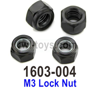 SG 1603 SG1603 M3 Lock Nut-1603-004-4 Set. SG 1603 SG1603 Parts, SG 1/16 Car Parts.