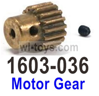 SG 1603 SG1603 Motor gear with M3 Set screws-1603-036-Can be use for the Brush and Brushless motor. SG 1603 SG1603 Parts, SG 1/16 Car Parts.