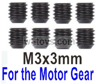 SG 1603 SG1603 M3X3 Machine screwsFor the Official Motor Gear-8pcs. SG 1603 SG1603 Parts, SG 1/16 Car Parts.