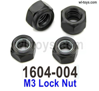 SG 1604 SG1604 M3 Lock Nut-1604-004-4 Set. SG 1604 SG1604 Parts, SG 1/16 Car Parts.