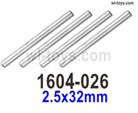 SG 1604 SG1604 Optical axis-1604-026-2.5X32mm-Total 4pcs. SG 1604 SG1604 Parts, SG 1/16 Car Parts.