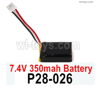 SG 2801 SG2801 Battery Packs Parts P28-026 7.4V 350mAh Battery.SG 1/28 Car Parts.