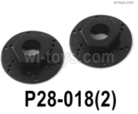 SG 2801 SG2801 Parts P28-018(2) Coupler,7mm Hex Adapter.wheel seat assembly.Total 2pcs.SG 1/28 Car Parts.