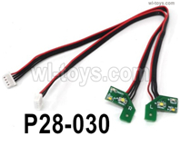 SG 2801 SG2801 Parts P28-030 Headlight Group,Front Light Group.SG 1/28 Car Parts.