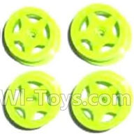 Subotech BG1503 Front and Rear Wheel Hub(4pcs)-Green-(Not include the Trie Lether),Subotech BG1503 RC Car Spare parts Accessories,1:16 2WD BG1503 RC Racing Car parts,High Speed Drifting Buggy Parts