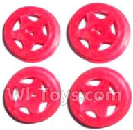 Subotech BG1503 Front and Rear Wheel Hub(4pcs)-Red-(Not include the Trie Lether),Subotech BG1503 RC Car Spare parts Accessories,1:16 2WD BG1503 RC Racing Car parts,High Speed Drifting Buggy Parts