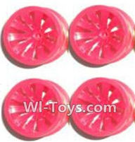 Subotech BG1505 Big Wheel Hub(4pcs)-Red-(Not include the Trie Lether),Subotech BG1505 RC Car Spare parts Accessories,1:16 2WD BG1505 RC Racing Car parts,High Speed Drifting Buggy Parts