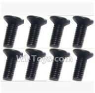 SuBotech BG1506 WLS020 Countersunk head screws(8pcs)-M2.5X7,Subotech BG1506 RC Car Spare parts Accessories,1:12 4WD BG1506 RC Racing Car parts,High Speed Drifting Buggy Parts