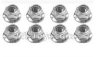 SuBotech BG1506 WLM001 M4 anti-loose nut(8pcs),Subotech BG1506 RC Car Spare parts Accessories,1:12 4WD BG1506 RC Racing Car parts,High Speed Drifting Buggy Parts