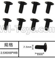 SuBotech BG1507 WLS004 Machine PWB Screws(8pcs)-M2.5X6X6PWB,Subotech BG1507 RC Car Spare parts Accessories,1:12 4WD BG1507 RC Racing Car parts,High Speed Drifting Buggy Parts