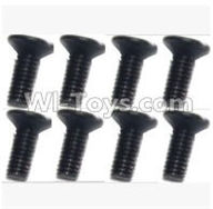 SuBotech BG1507 WLS020 Countersunk head screws(8pcs)-M2.5X7,Subotech BG1507 RC Car Spare parts Accessories,1:12 4WD BG1507 RC Racing Car parts,High Speed Drifting Buggy Parts