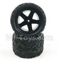 SuBotech BG1508 BG1508 CJ0003 Whole Wheel unit(2pcs),Subotech BG1508 RC Car Spare parts Accessories,1:12 4WD BG1508 RC Racing Car parts,High Speed Drifting Buggy Parts