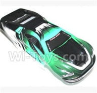 SuBotech BG1508 S15080000 Car canopy,Sheel cover-Green,Subotech BG1508 RC Car Spare parts Accessories,1:12 4WD BG1508 RC Racing Car parts,High Speed Drifting Buggy Parts