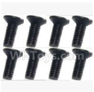 SuBotech BG1518 WLS020 Countersunk head screws(8pcs)-M2.5X7,Subotech BG1518 RC Car Spare parts Accessories,1:12 4WD BG1518 RC Racing Car parts,High Speed Drifting Buggy Parts