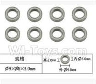 SuBotech BG1518 WZC002 Ball bearing(8pcs)-5X9X3MM,Subotech BG1518 RC Car Spare parts Accessories,1:12 4WD BG1518 RC Racing Car parts,High Speed Drifting Buggy Parts