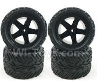 SuBotech BG1509 BG1509 CJ0003 Whole Wheel unit(4pcs),Subotech BG1509 RC Car Spare parts Accessories,1:12 4WD BG1509 RC Racing Car parts,High Speed Drifting Buggy Parts