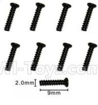 SuBotech BG1509 WLS003 Countersunk head screws(8pcs)-M2X9KB,Subotech BG1509 RC Car Spare parts Accessories,1:12 4WD BG1509 RC Racing Car parts,High Speed Drifting Buggy Parts