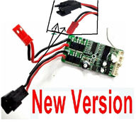 FQ777 HOPPER 9012 spare Parts-23-02 DZDB04 New Version Circuit board,Receiver board（New version-One plug is Red ,and One plug is Black color),Subotech BG1510A RC Car Spare parts Accessories,1:24 4WD BG1510A RC Racing Car parts