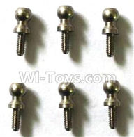 Subotech BG1510A Parts-WZS021 2X5 Ball head screws(6pcs),Subotech BG1510A RC Car Spare parts Accessories,1:24 4WD BG1510A RC Racing Car parts,High Speed Drifting Buggy Parts