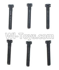 FQ777 HOPPER 9012 spare Parts-61 WLS031 Half tooth screws(6pcs)-2.3X13.5,FQ777 HOPPER 9012 RC Car Spare parts Accessories,1:24 9012 RC Racing Car parts,High Speed Drifting Buggy Parts