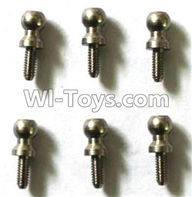 Subotech BG1510C WZS021 2X5 Ball head screws(6pcs),Subotech BG1510C RC Car Spare parts Accessories,1:24 4WD BG1510C RC Racing Car parts,High Speed Drifting Buggy Parts